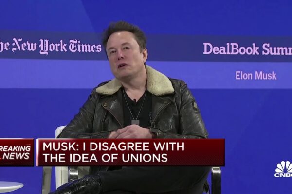 Elon Musk: I disagree with the idea of unions