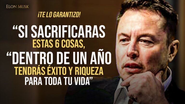 Elon Musk: “La pobreza no es un accidente” ¡Lo que la gente exitosa sacrifica para obtener RIQUEZA!