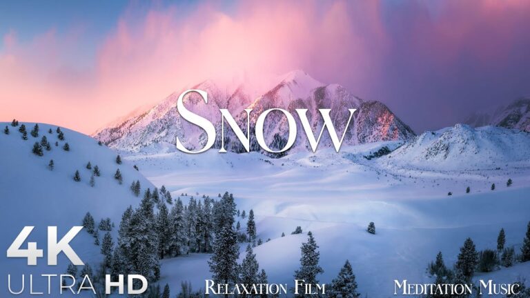 SNOW • Winter Relaxation Film 4K – Peaceful Relaxing Music – Nature 4k Video UltraHD