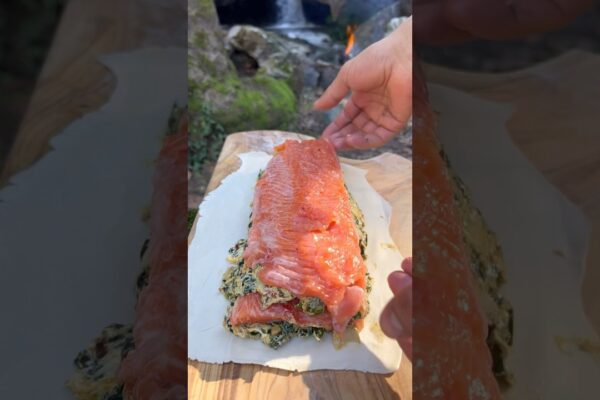 Doğada Somon Wellington 🐟🔥 | Salmon Wellington in Nature