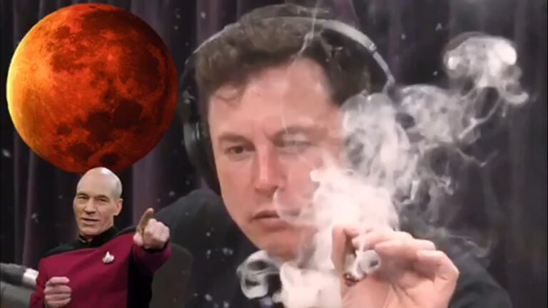 Elon Musk smokes tobacco with cannabis