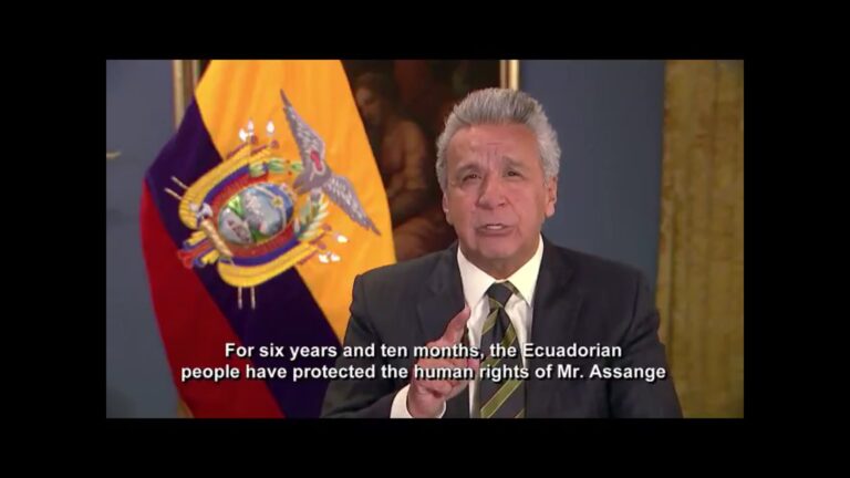 Declarações do presidente do Equador sobre Julian Assange